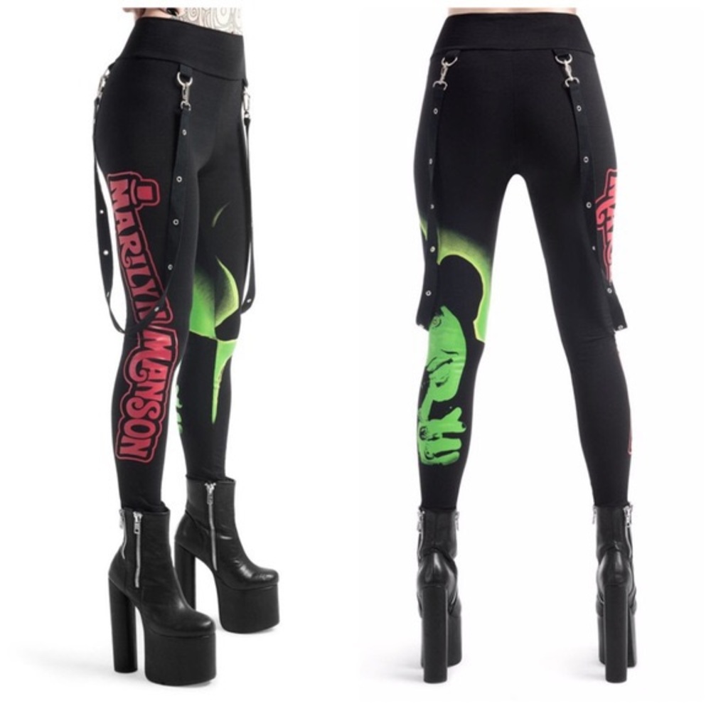 NWOT Marilyn Manson Leggings szL